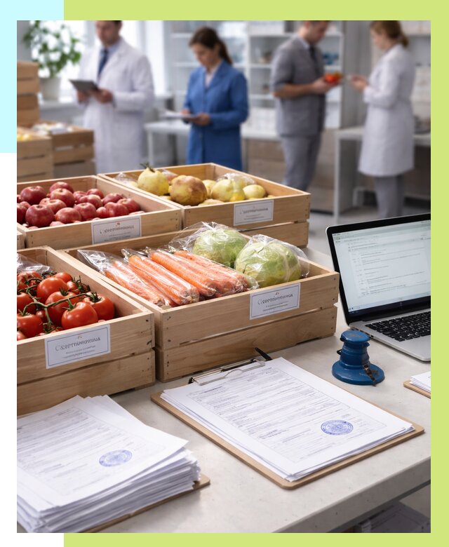 Сертификация овощей и фруктов в Королёве от 8837 р. | Алешин-Кор