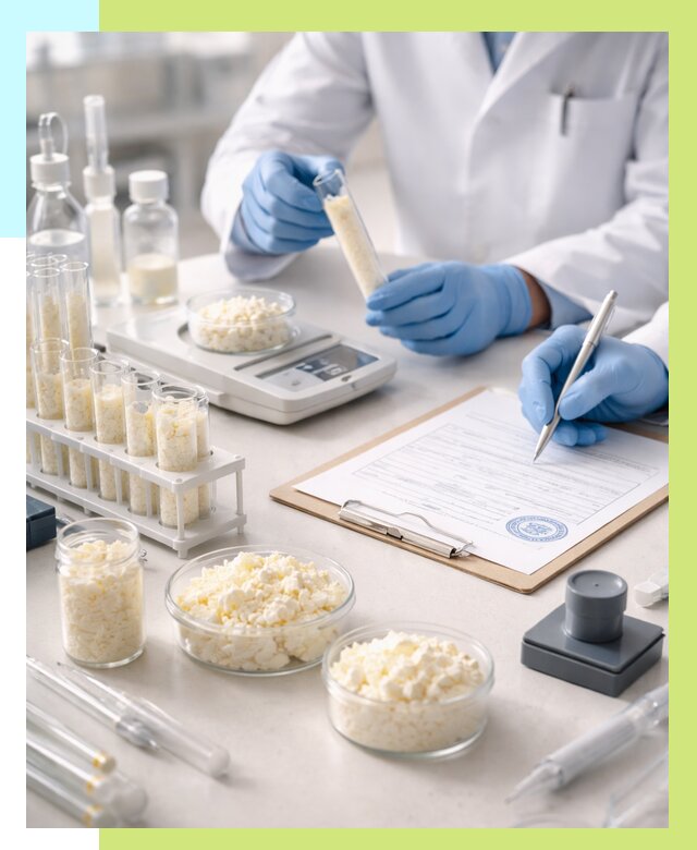 Сертификация творога в Королёве от 12476 р. под ключ | Алешин-Кор