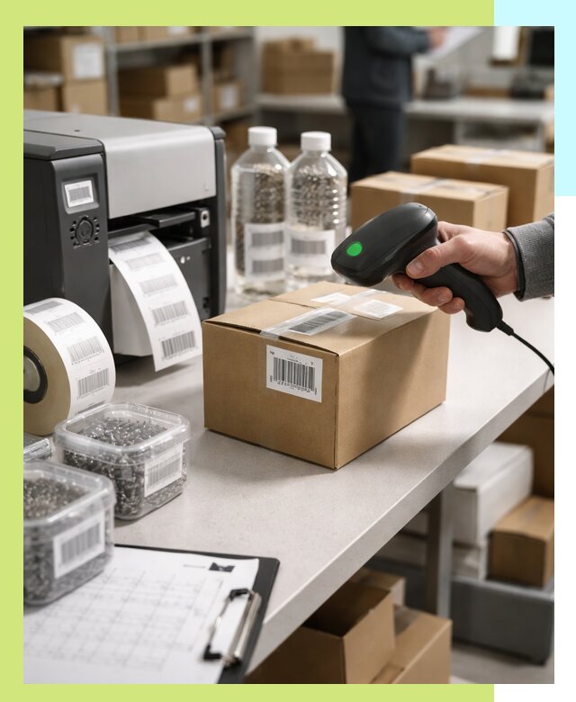 Штрихкодирование продукции и маркировка для продажи в Королёве