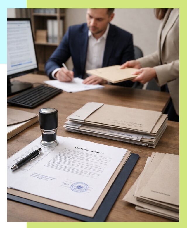 Отказное письмо для таможни в Королёве от 3119 р, Алешин-Кор