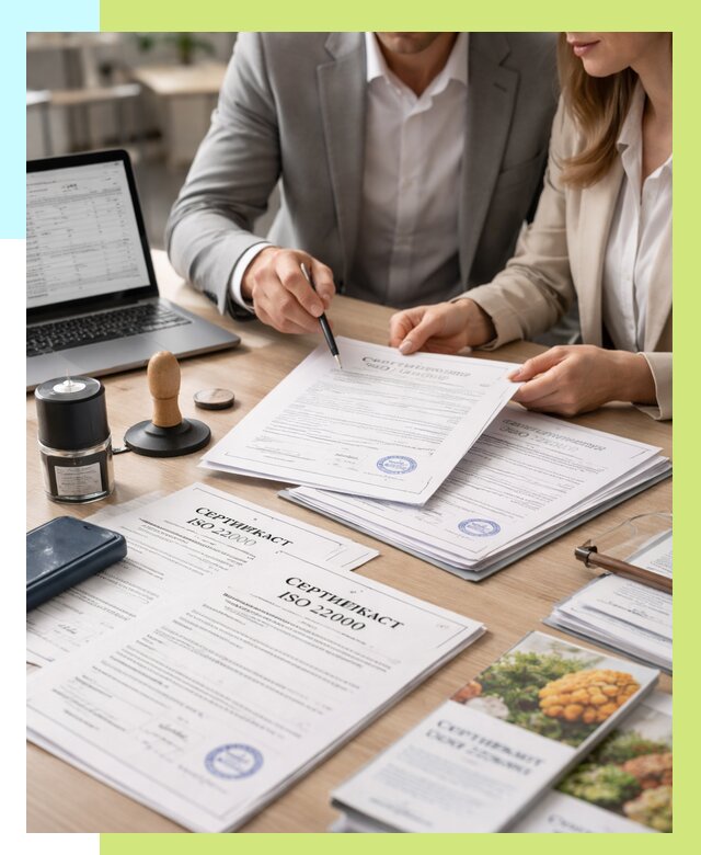 Сертификат ISO 22000 в Королёве от 41588 р. под ключ | Алешин-Кор